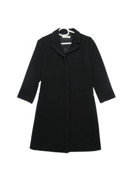 Prada Piping Long Coat Black 38